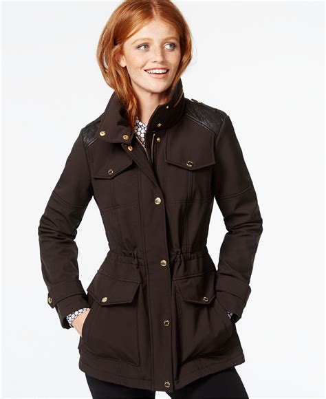 michael kors women's rain coat|Michael Kors anorak jacket women.